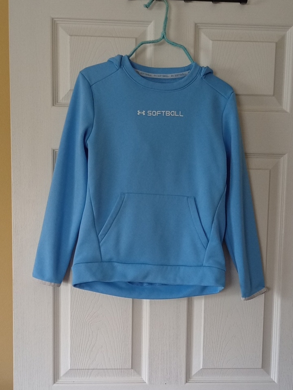 Under Armour Kids Blue Softball Crewneck Hoodie